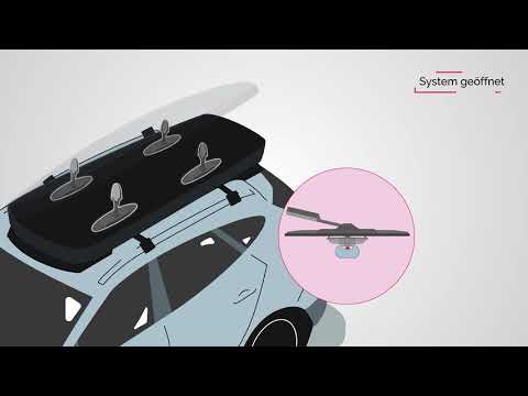 Dachbox KAMEI FOSCO 420 schwarz matt 420 Liter 195x80x40 cm