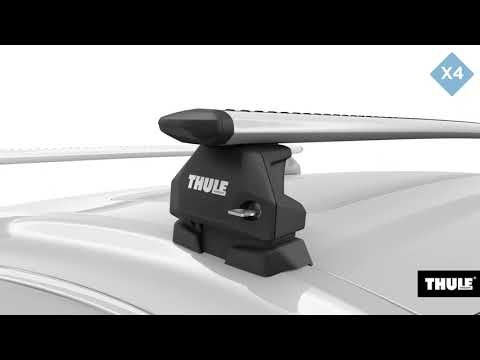 THULE 710704 Evo Fixpoint Fußsatz für Dachträger Fixpunkte 2 Stück