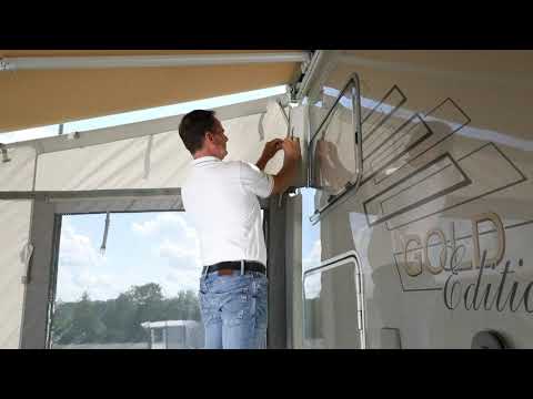 DWT Markisenzelt IT´S HOLIDAY Seitenwand Höhe XL (260-280 cm) für Wandmarkise