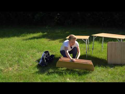 Outwell Campingtisch Custer L Bambus, 120x70 cm