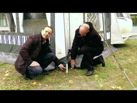 DWT Wohnwagen-Vorzelt CARAT Gr. 13 Umlaufmaß 911-940 cm Tiefe 280 cm mit 32 mm Alu-Gestänge