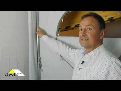 DWT Wohnwagen-Vorzelt Winter-Vorzelt CORTINA II Gr. 1 200 x 150 cm GRAU